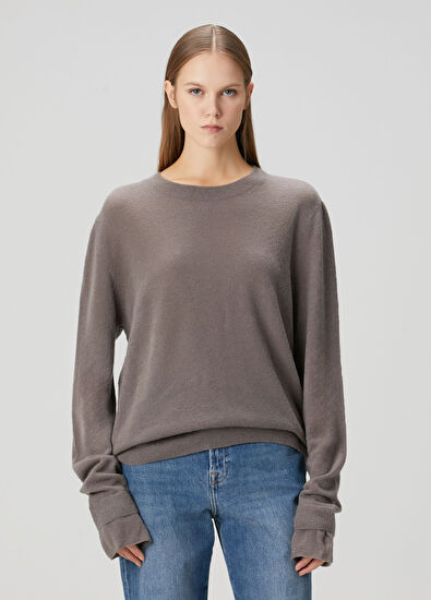 Aya Muse Gray Wool Sweater - 3