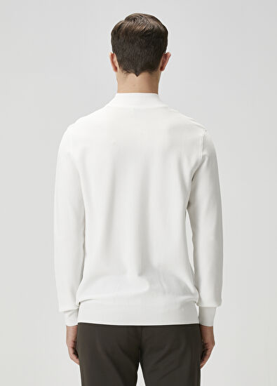 Off-White Half Turtleneck Sweater Beymen Club Off-White Half Turtleneck Sweater - 5