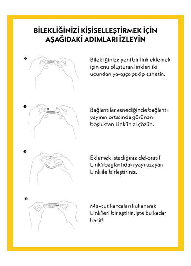 Gümüş Altıgen Vida Klasik Dekoratif Linkli Unisex Çelik Bileklik - Görsel 5