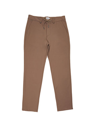 Beymen Club Slim Fit Vizon Kordonlu Chino Pantolon - 4