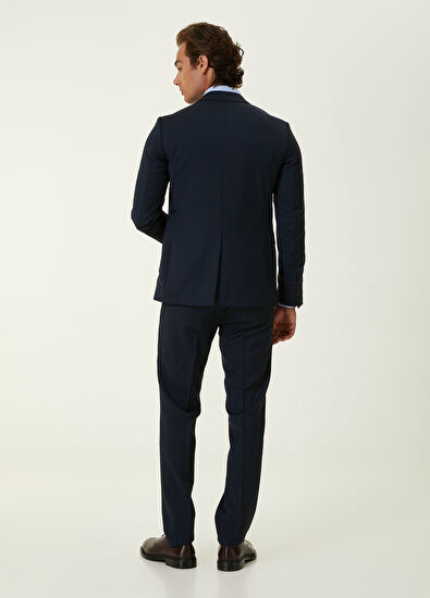 Beymen Club Drop 6 Navy Blue Classic Wool Suit - 4