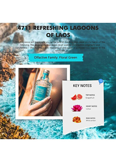No:4711 Acqua Colonia Intense Refreshing Lagoons of Laos EDC 100 ml Women's Perfume - 5