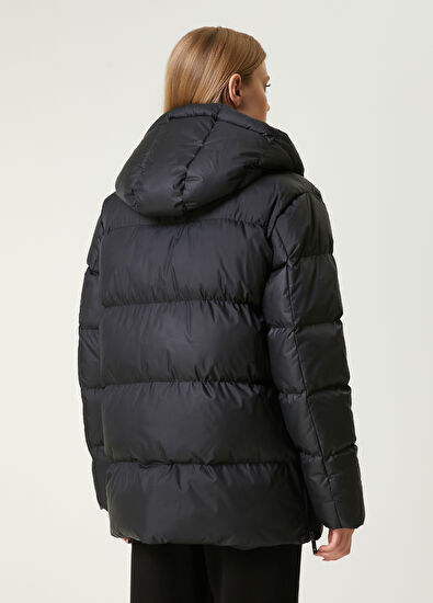 Beymen Club Black Hooded Coat - 5