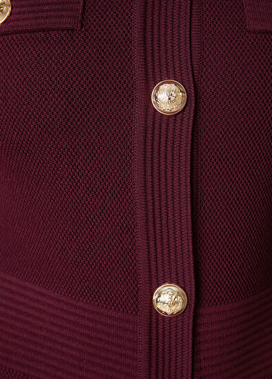 Beymen Club Burgundy Mini Polo Dress - 5