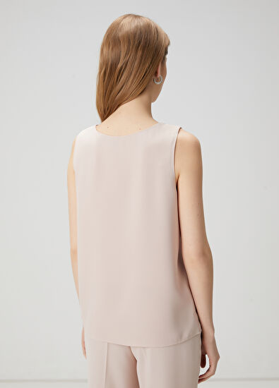 Beymen Club Bej Krep Bluz - 4