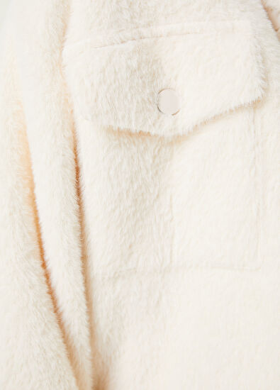 Beymen Club Kırık Beyaz Kısa Trucker Ceket - 7