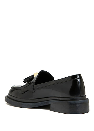 Siyah Kadın Deri Loafer Beymen Club Siyah Kadın Deri Loafer - 3