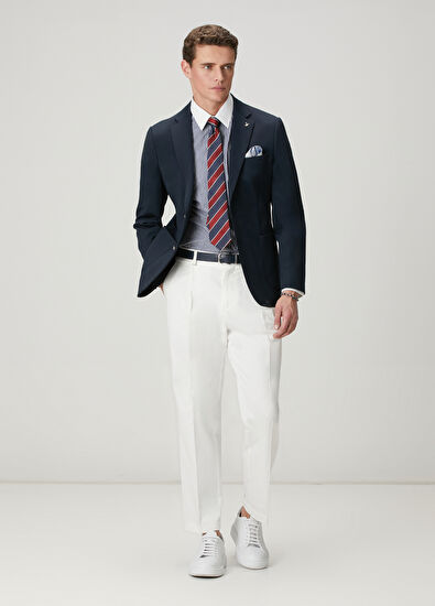 Beymen Club Comfort Fit Lacivert Beyaz Gömlek - 3