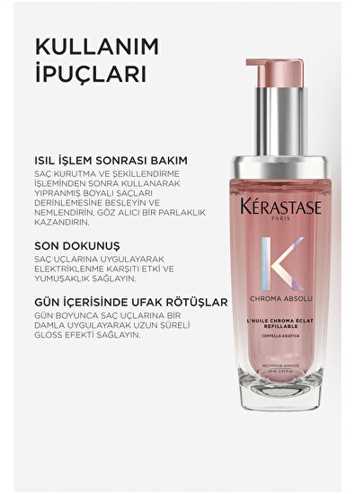 Kerastase Chroma Absolu L'Huile Chroma Eclat Yeniden Doldurulabilir Saç Yağı 75 ml - 6