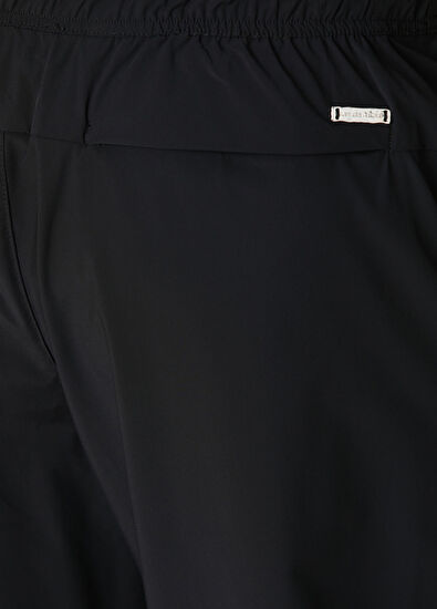 Siyah Beli Kordonlu Jogger Eşofman Altı - Görsel 6