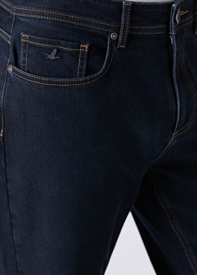 Beymen Club Slim Fit Dark Wash Navy Blue Jeans - 4