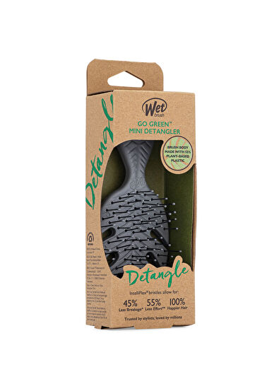 Wet Brush Go Green Mini Detangler Gri Dolaşık Açıcı Saç Fırçası  - 6