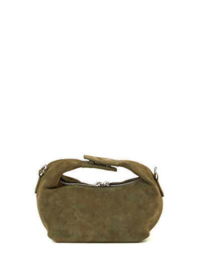 Beymen Club Khaki Women's Leather Crossbody Bag - 4