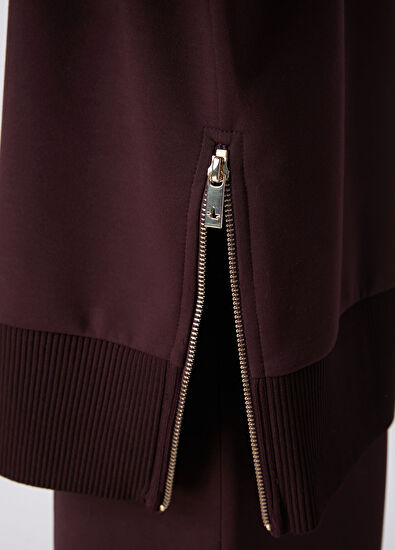 Beymen Club Plum Knit Inserted Sweatshirt - 6