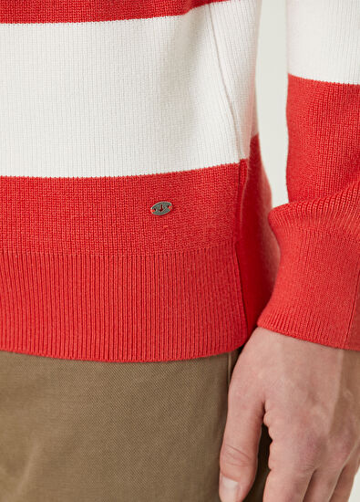 Beymen Club Nar Çiçeği Şerit Jakarlı Kazak - 7