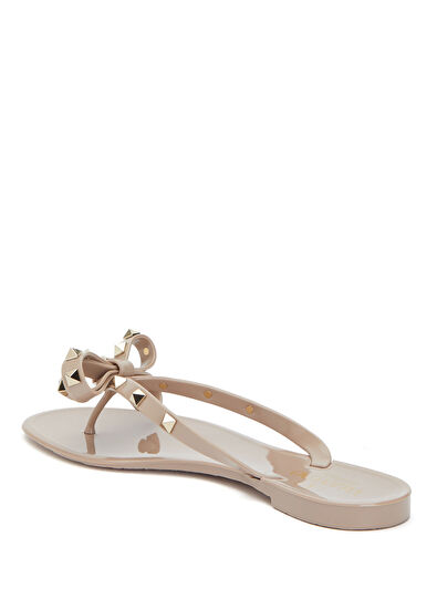 Rockstud Pudra Kadın Plaj Terliği - Görsel 4