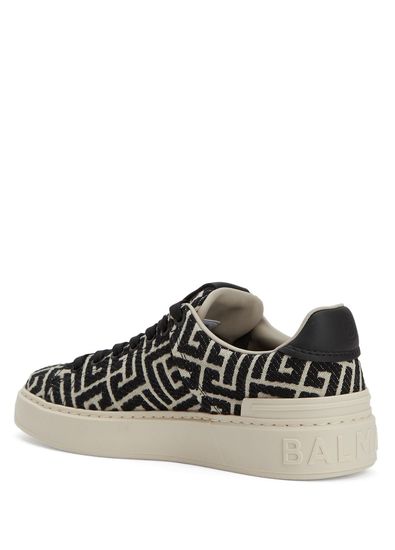 Balmain B-Court Siyah Beyaz Kadın Sneaker - 3