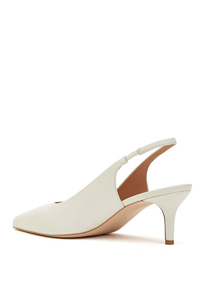 Beymen Club Ecru Women's Leather Pump - 3