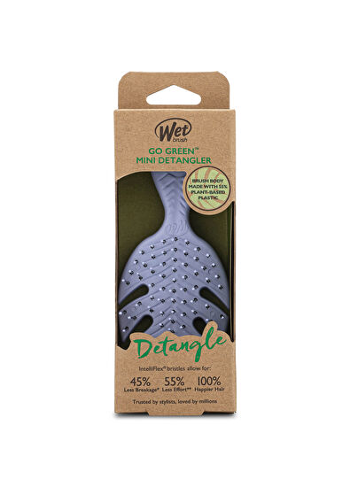 Wet Brush Go Green Mini Detangler Lila Dolaşık Açıcı Saç Fırçası  - 5