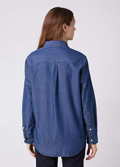 Beymen Club Mavi Denim Gömlek - 5
