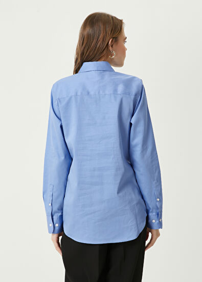 Beymen Club Mavi Basic Poplin Gömlek - 6