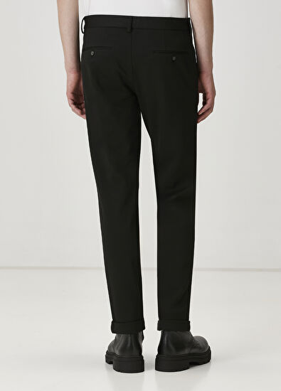 Beymen Club Black Diagonal Patterned Chino Pants - 3