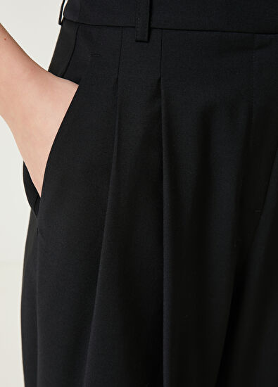 Beymen Club Black Pleated Palazzo Trousers - 5