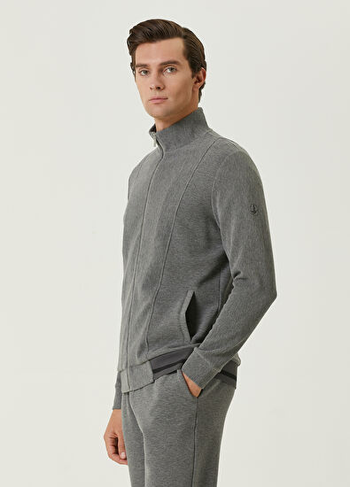 Beymen Club Anthracite Ottoman Textured Sweatshirt - 4