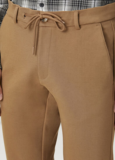Beymen Club Deve Tüyü Beli Kordonlu Örme Chino Pantolon - 4