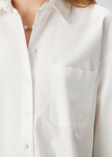 Beymen Club Off-White Oxford Shirt - 6