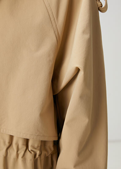 Beymen Club Beige Hooded Overcoat - 7