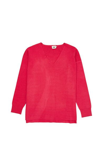 Beymen Club Pembe V Yaka Basic Kazak - 7