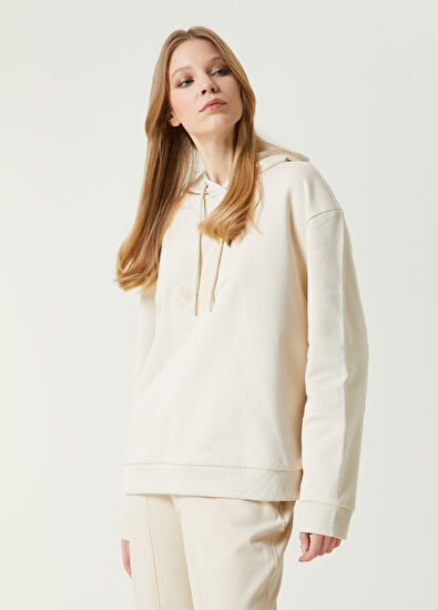 Beymen Club Beige Logo Hoodie - 3