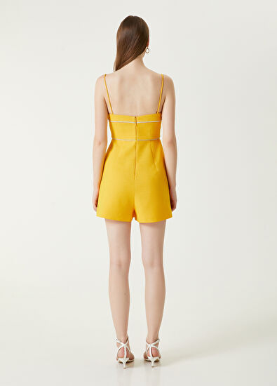 Beymen Club Turuncu Önü Taş Detaylı Tulum - 6