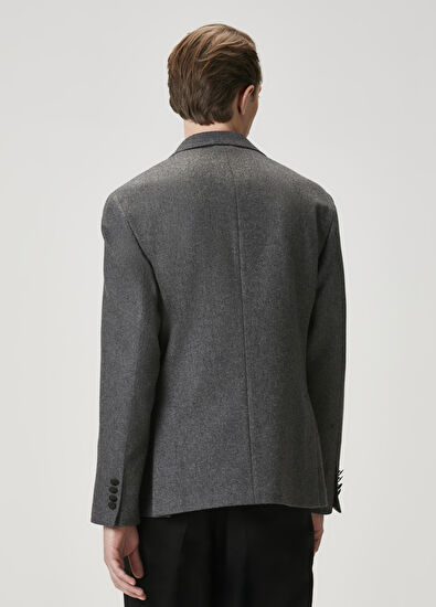 Beymen Club Antrasit Melanj Yün Kaşe Blazer - 5