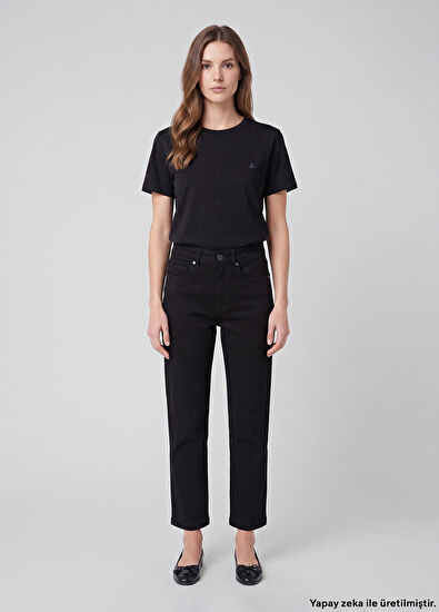 Beymen Club Siyah Straight Leg Jean Pantolon - 7