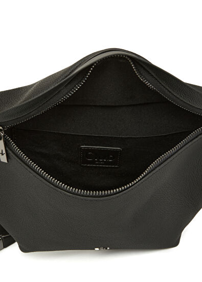 Beymen Club Black Men's Leather Waist Bag - 4