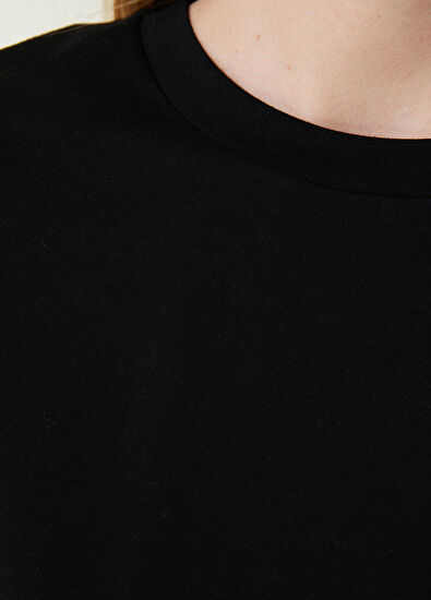 Beymen Club Black Crew Neck Seamless Basic T-shirt - 5