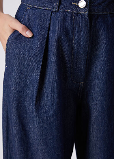 Beymen Club Indigo Geniş Slouchy Jean Pantolon - 5