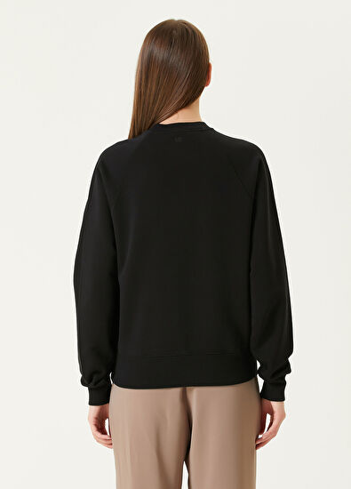 Ami Paris Siyah Logo Nakışlı Sweatshirt - 5