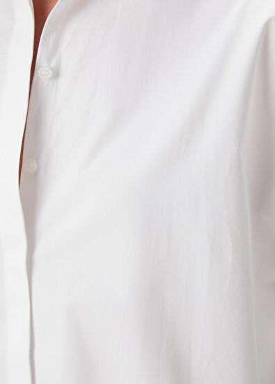 Beymen Club Beyaz Poplin Gömlek - 5
