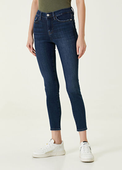 Frame Denim Le High Skinny Lacivert Jean Pantolon - 3