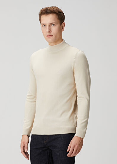 Beymen Club Bej Yarım Balıkçı Yaka Kazak - 3