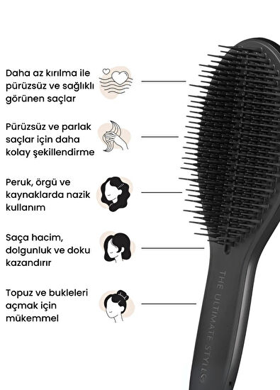Tangle Teezer The Ultimate Styler Black Saç Fırçası - 4