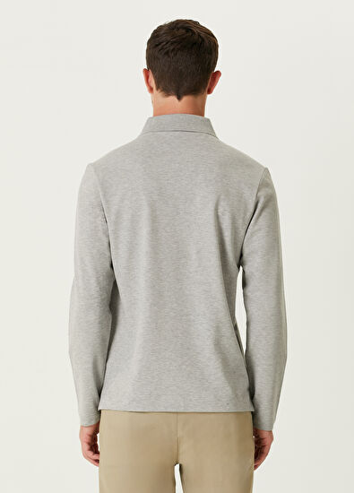 Beymen Club Comfort Fit Grey Polo Sweatshirt - 5