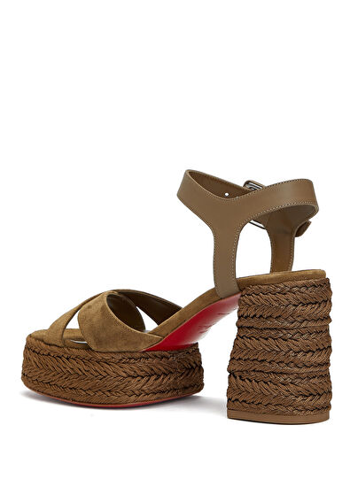 Calakala Bronz Kadın Süet Sandalet - Görsel 4