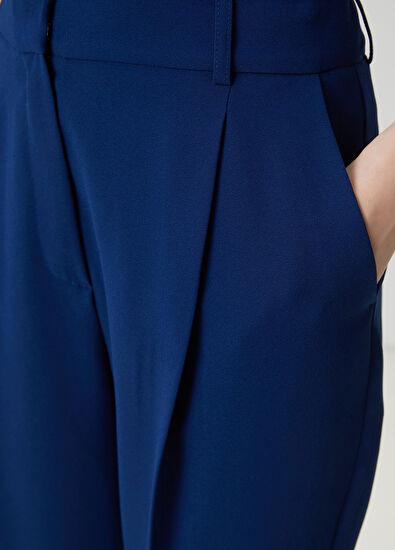 Beymen Club Lacivert Krep Havuç Pantolon - 5