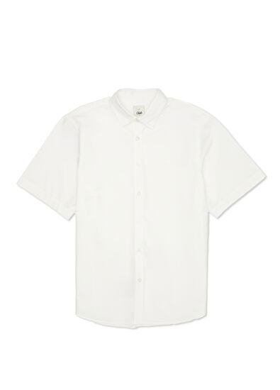 Beymen Club Beyaz Kısa Kollu Poplin Gömlek - 7
