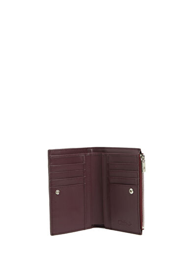 Beymen Club Burgundy Women's Leather Wallet - 4