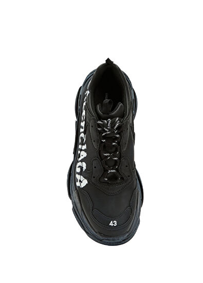 Balenciaga Triple S Siyah Erkek Sneaker - 4